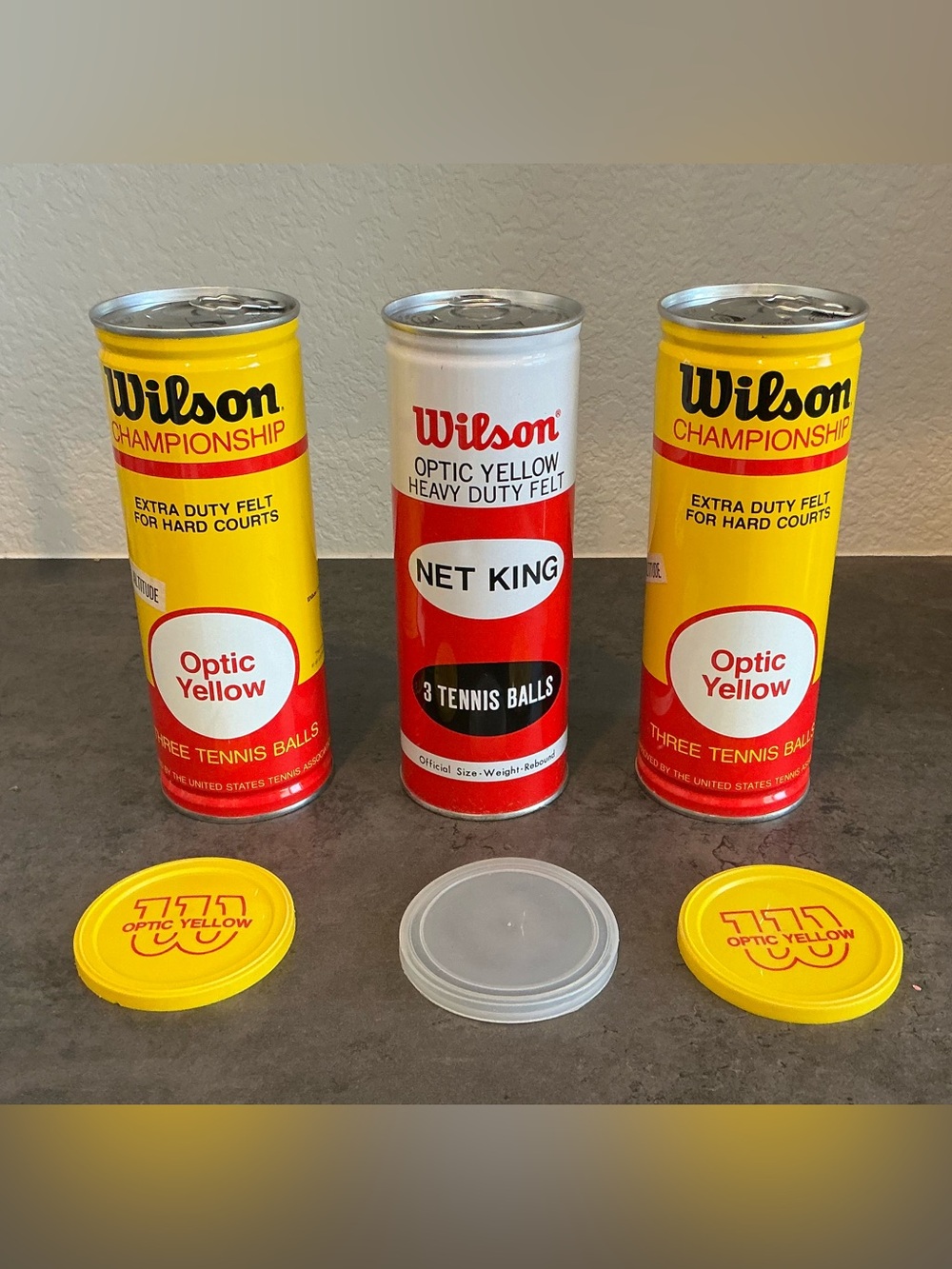 3 Vintage Unopened Tennis Ball Cans